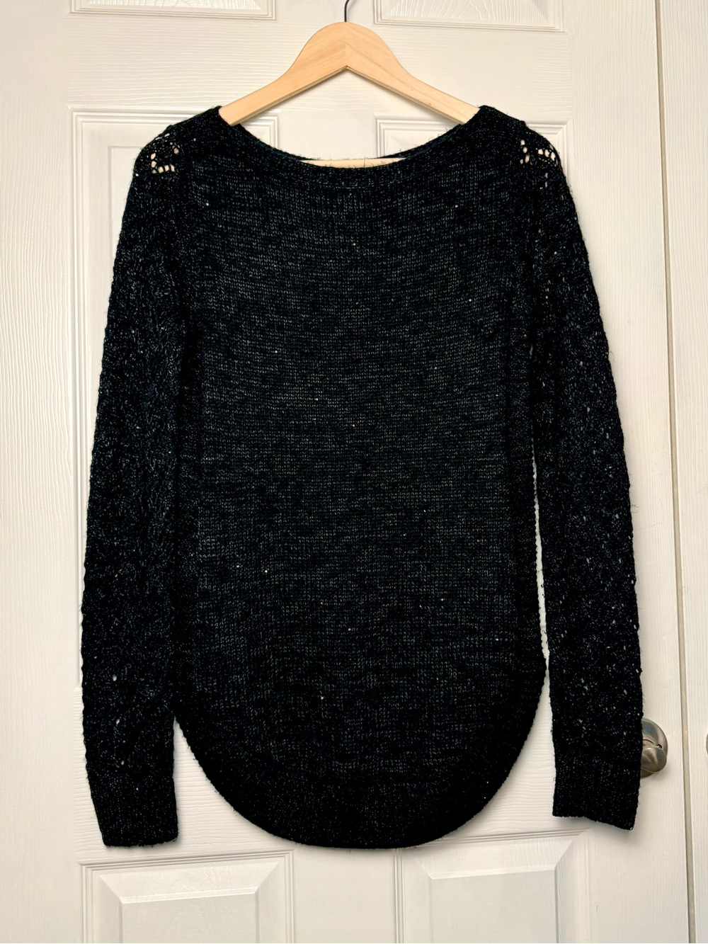 Maurices Black Knit Scoop Neck Sweater